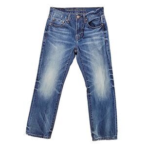 American‎ Eagle Mens Jeans Size 28x26.5 Original Straight Distressed 100% Cotton
